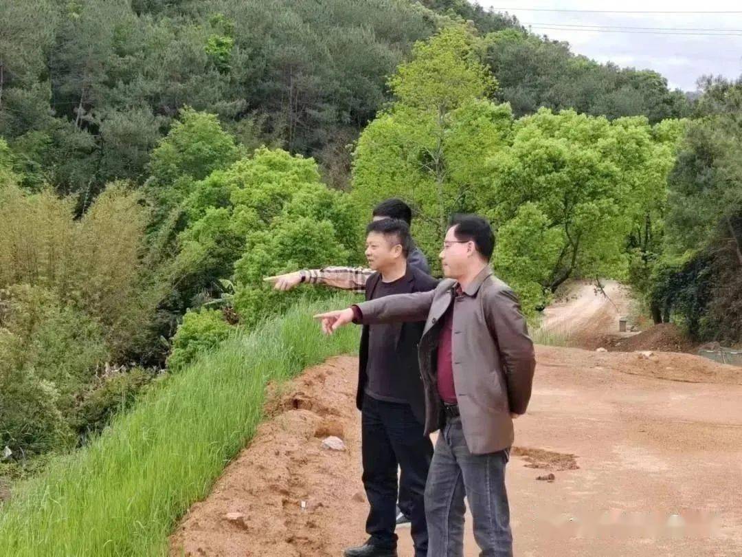 县重大基础设施项目建设指挥部常务副总指挥胡凤鹏到横五线(s308)下村