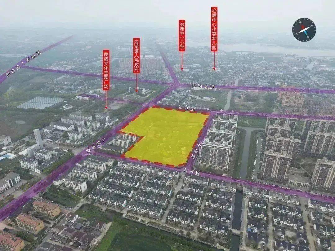 地处尚湖镇中心集镇,位于通苏嘉甬高铁常熟西站的西侧,西邻良渚文化
