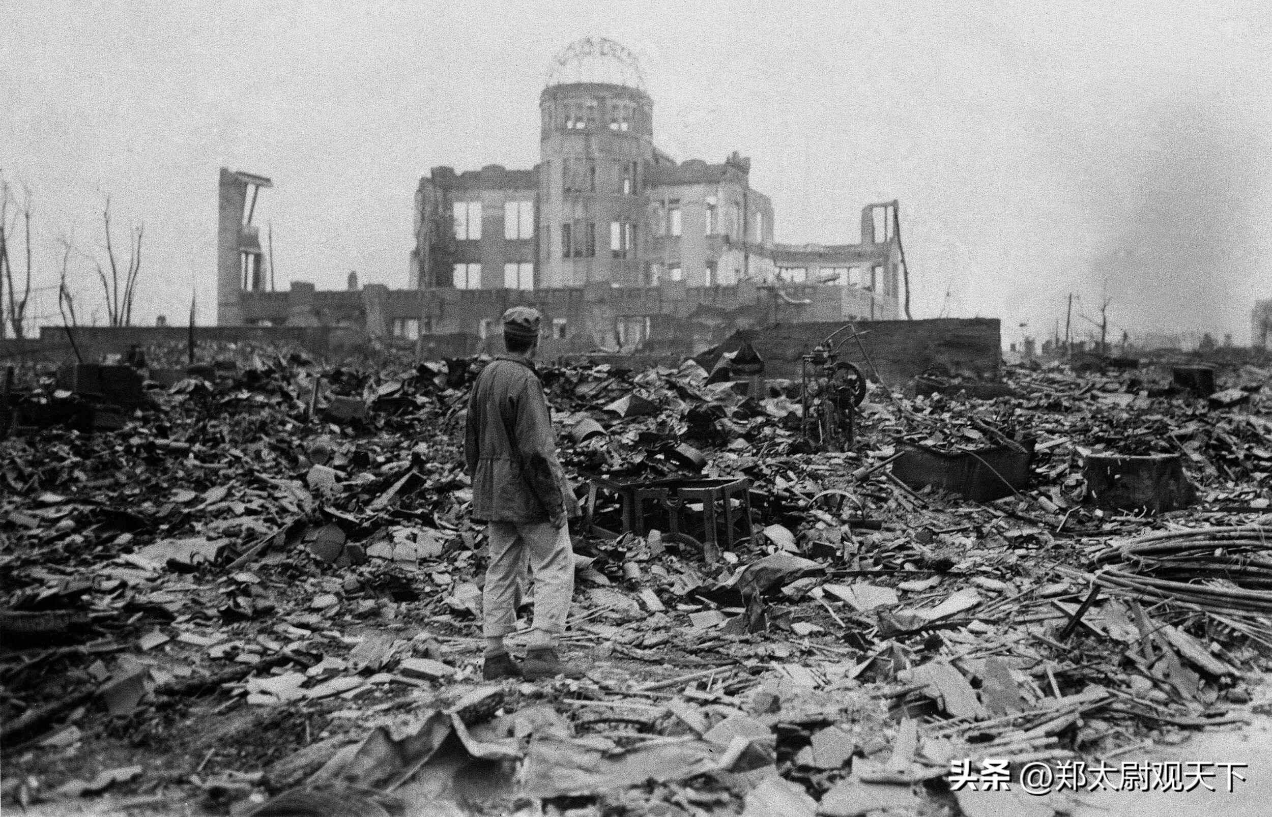 1945年8月6日,美国在日本广岛市投下原子弹,这次轰炸对广岛市造成了极