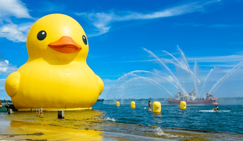 巨型水上小黄鸭将返回多伦多:亮相湖滨节!_cp_鸭子_参考