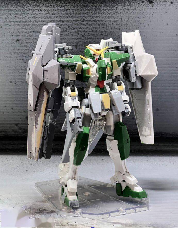 胶板零件自制,hg比例00力天使高达r3模型_样式_感觉_水贴