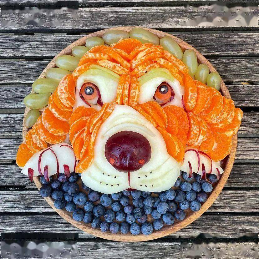 玩成艺术的水果拼盘_sarah_孩子_人物