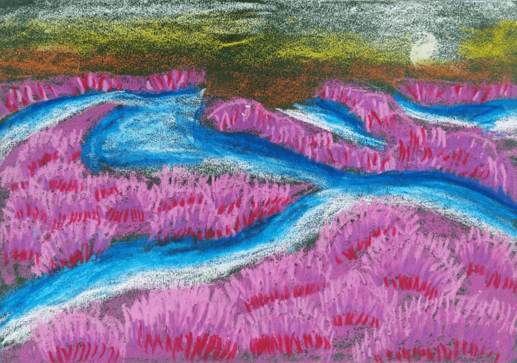 侯佳妤 8岁儿童组三等奖 《红色海岸线 盘锦红海滩》李昱妍 8岁儿童组