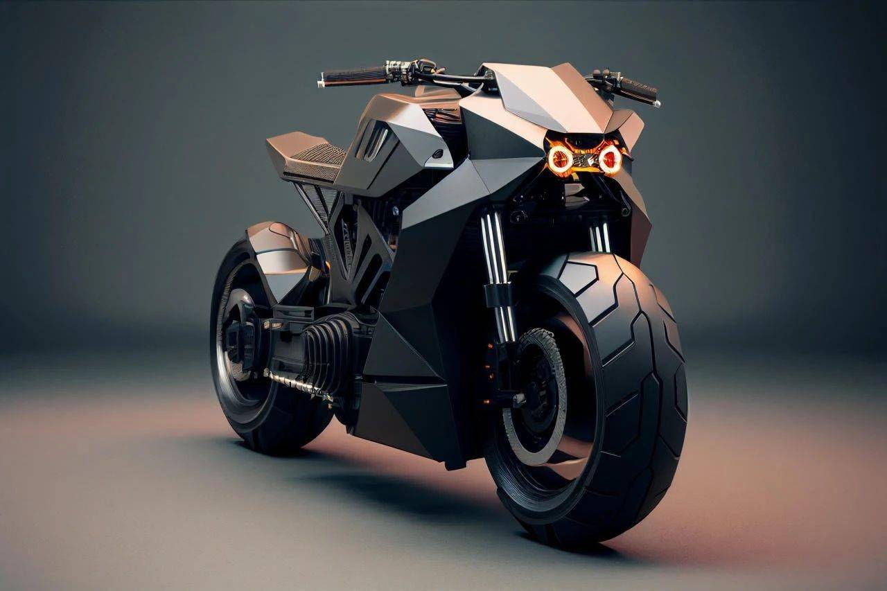 两轮的特斯拉 通勤摩托汽车概念设计 - 普象网
