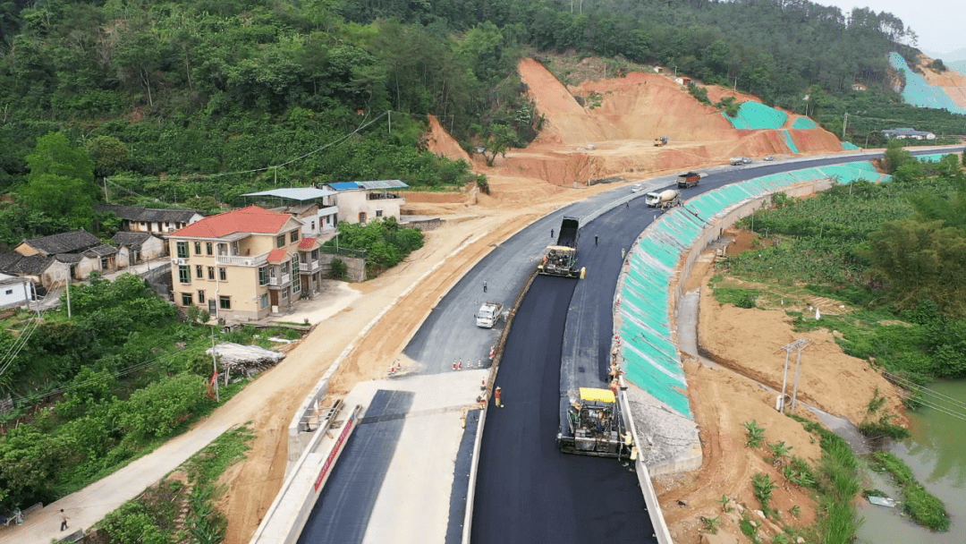 省道s221线大埔县湖寮至枫朗段公路改建工程将在6月底前实现主体建成