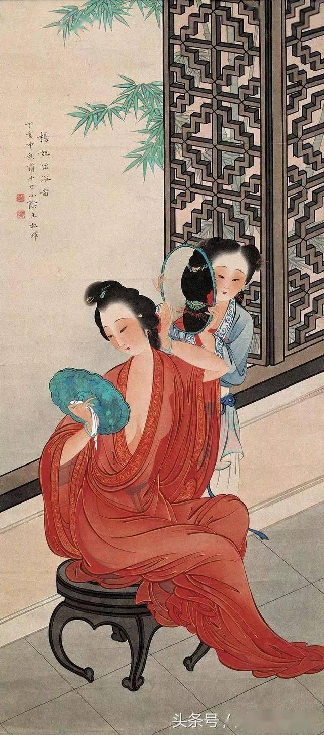 历代名家笔下的“贵妃出浴图”，香艳至极_搜狐网