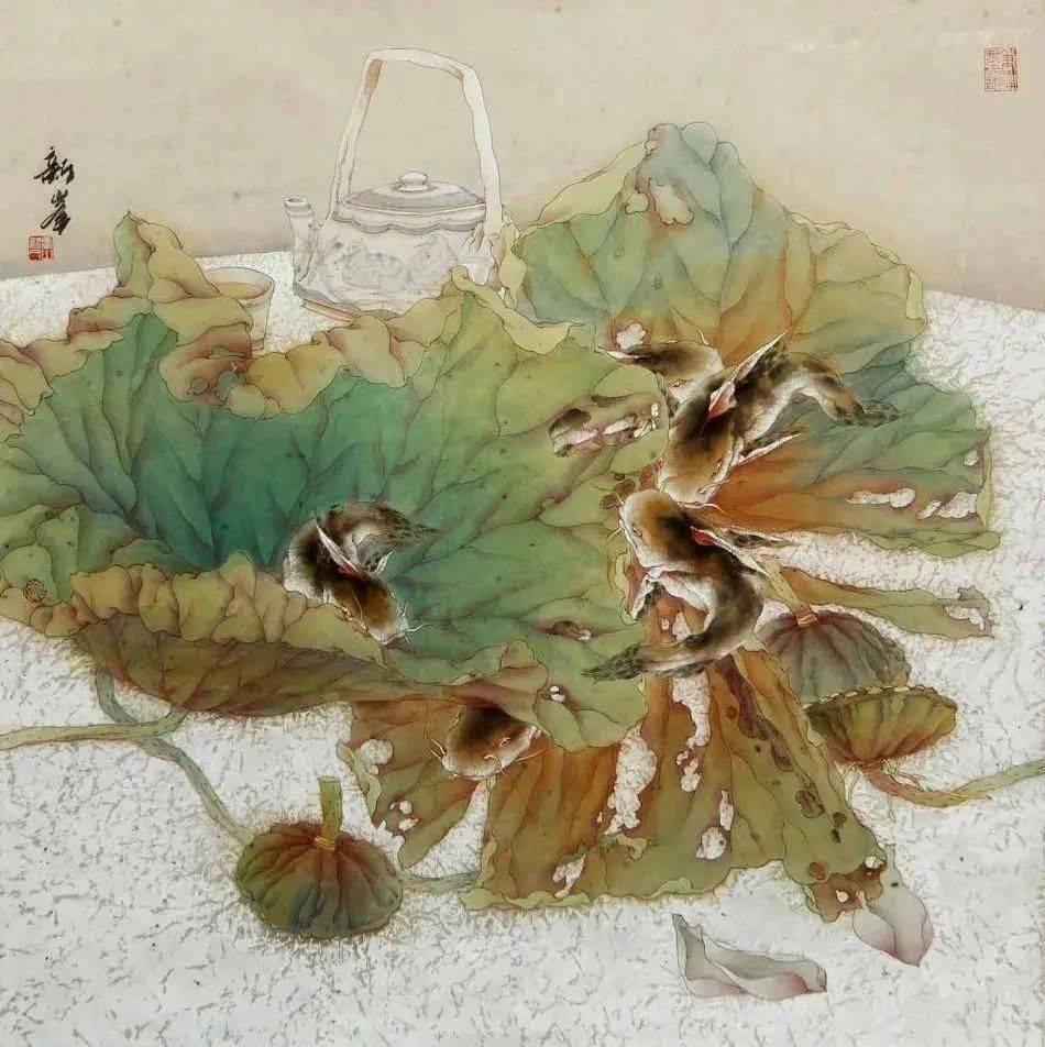 【艺术世界】姚新峰:安谧恬静的花鸟,细腻传神的人物_江苏省_江南