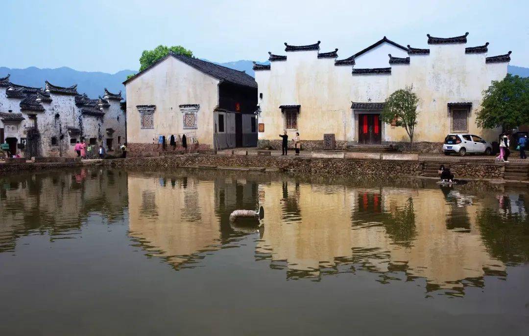 河阳古村的"马头墙"_祠堂_建筑_池塘