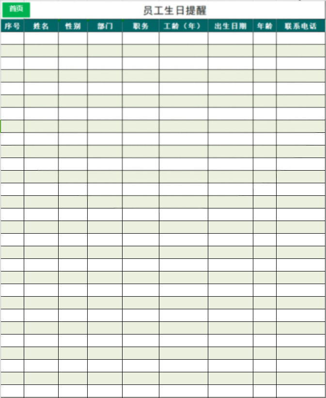 员工档案自动生成模板.excel_信息_系统_ppt