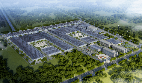 河北金力隔膜研发生产华东总部基地肥西万洋众创城中环光伏电池生产