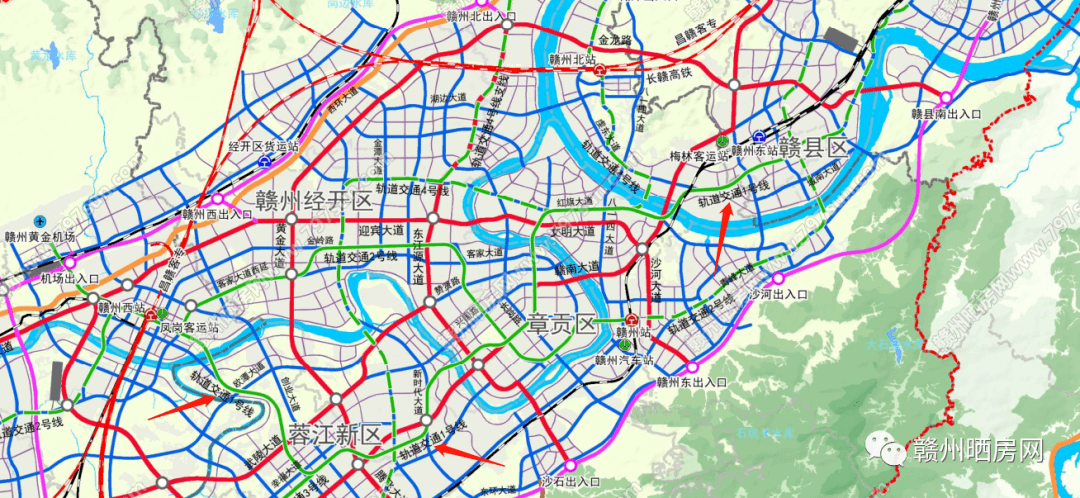 赣州地铁线路图片