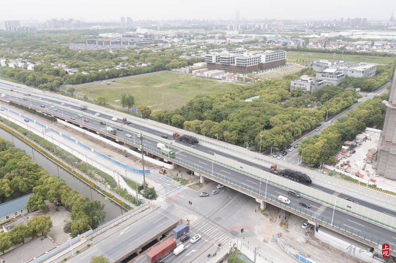 早高峰通行时间2分钟:林海公路改建工程高架主线通车_南北向_陆家嘴