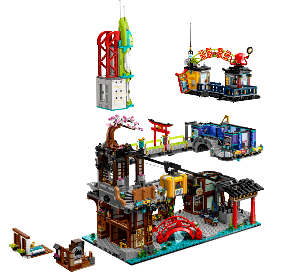 新品预告~ lego乐高幻影忍者71799忍者城市市集_工作_上市_时间