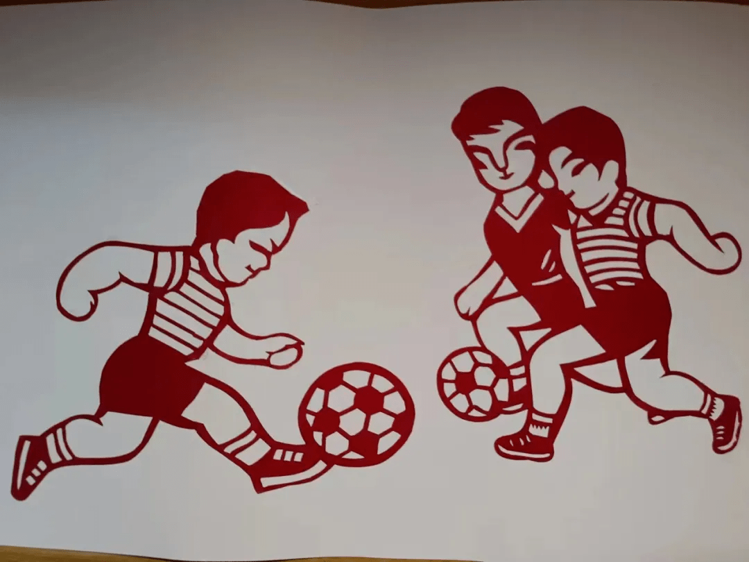 足球剪纸教程图解图片