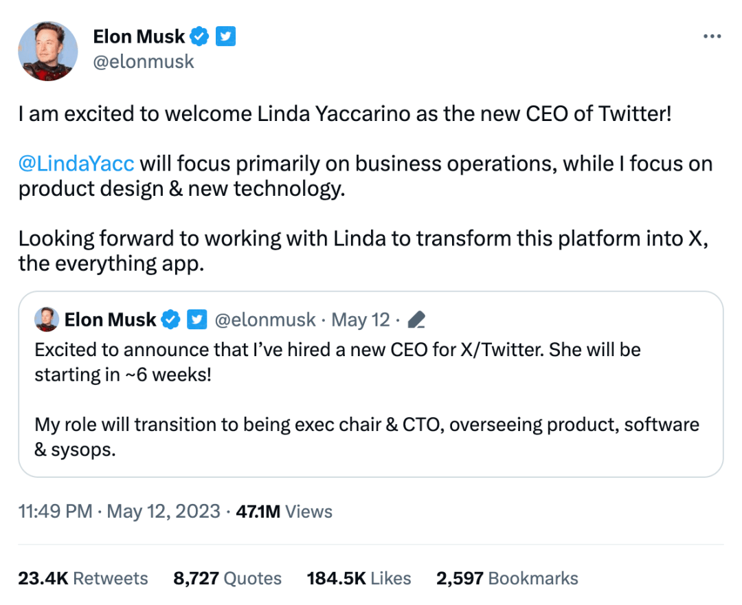 马斯克卸任，推特新任女CEO什么来头？_搜狐网