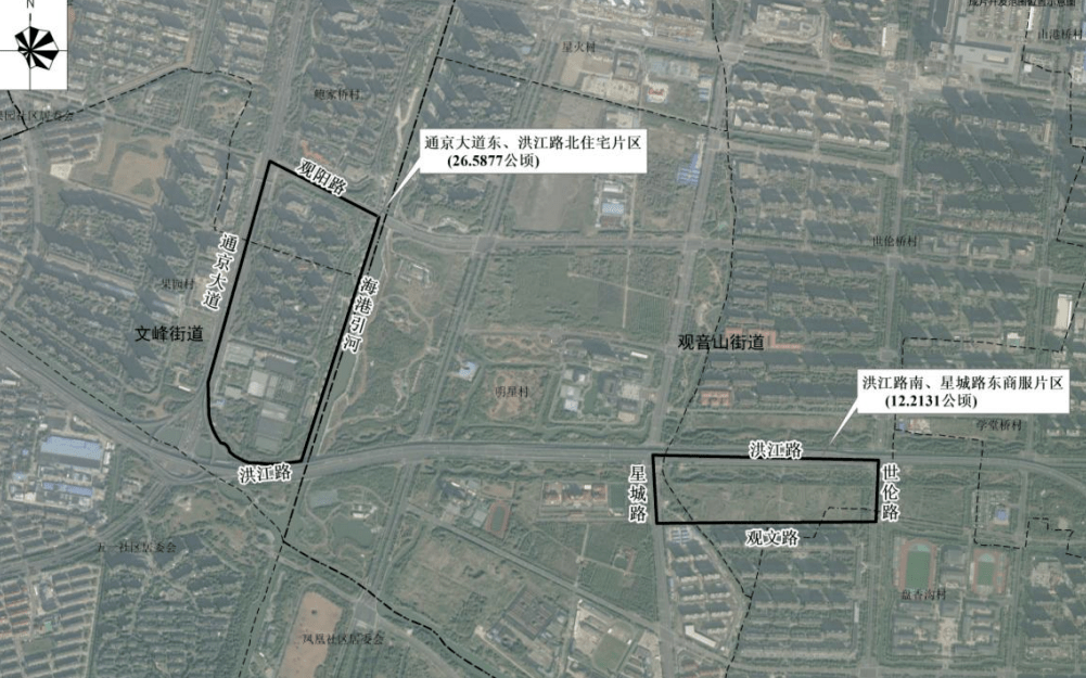 东至世伦路,南至观文路(规划), 西至星城路,北至洪江路,面积12