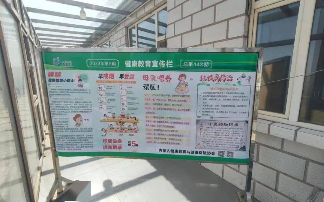 2023年征订了蒙汉双语健康教育宣传栏62套,在12所基层卫生院,1所社区