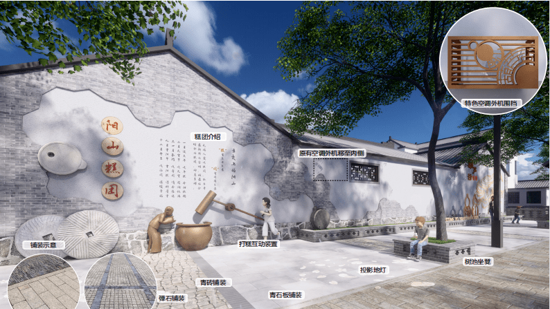 华惠路等7条背街小巷进行改造提升,按照"一路一景"的设计理念,科学