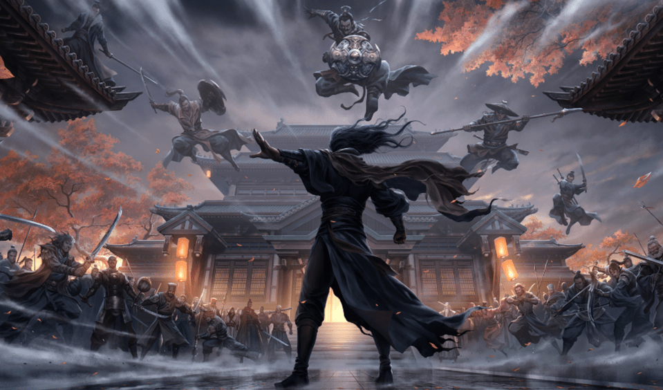 服饰充满了异域风味,并且配饰上都有明教圣物圣火令样式的纹路