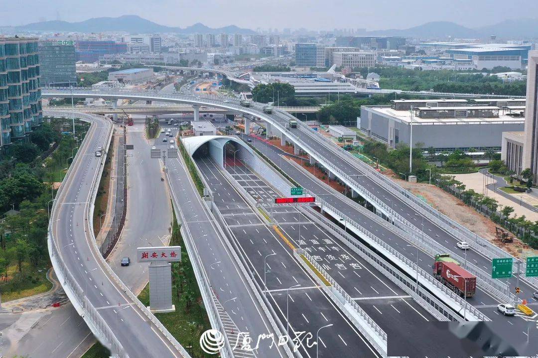 厦门第二东西通道"大动脉"通车啦!_隧道_海沧_大桥
