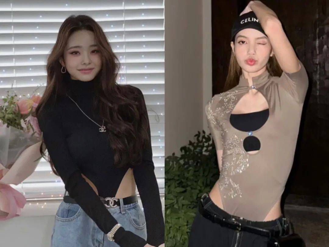 "不然宋智雅和lisa的连体衣,引领了音乐节穿衣风潮.