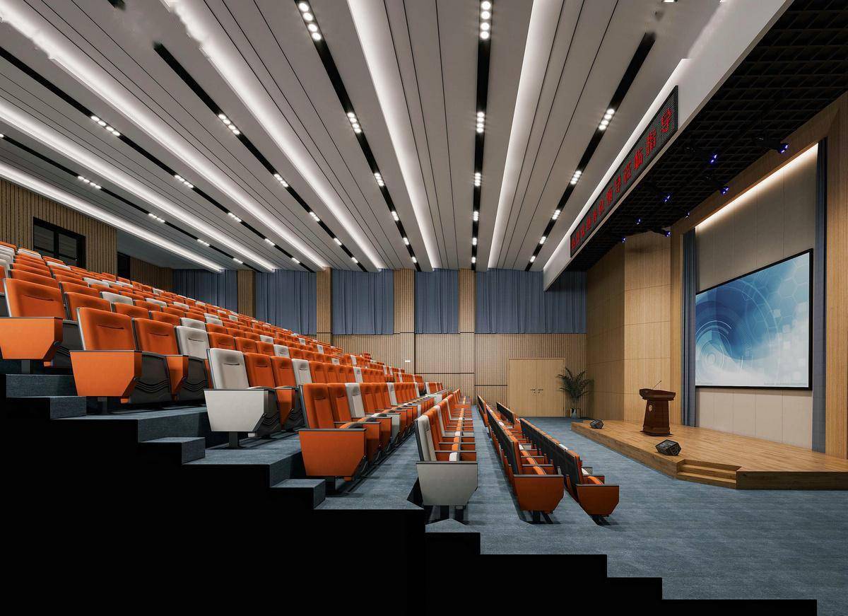 报告厅·汇报厅学术艺术厅效果图合集cad施工图纸