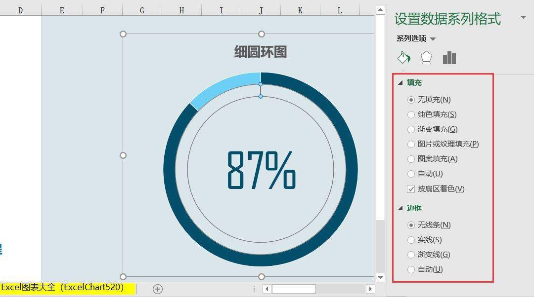 excel制作环形图图片