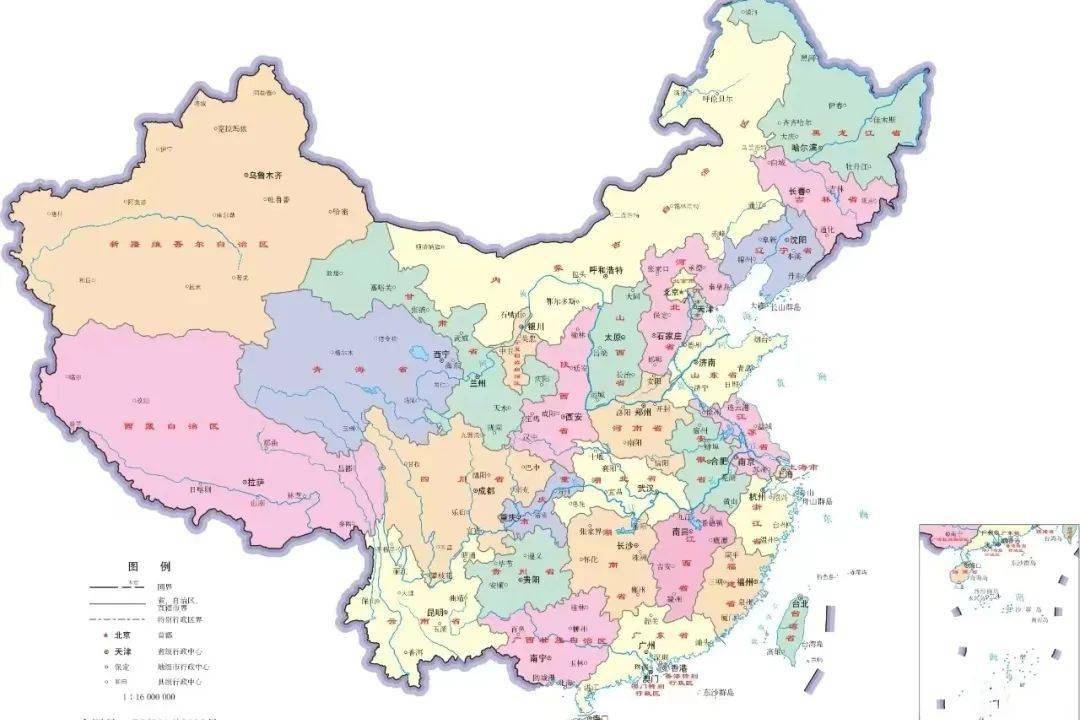 参与游戏的两人有二十秒时间观察一幅以行政区划分的完整中国地图