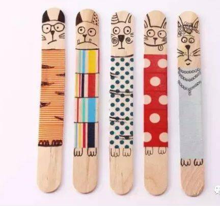 夏天冰棍棒手工作品,n种创意手工教程等着你_幼儿园_步骤_不织布