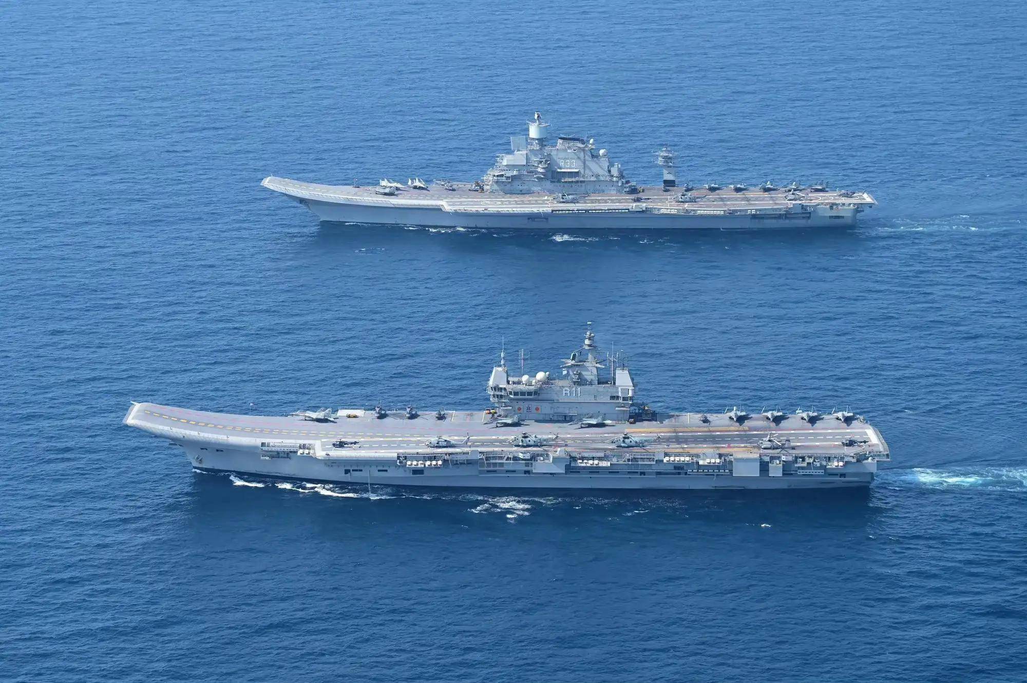 印度展示双航母编队,视力差拳头软,无外来干涉仍能控制印太航线