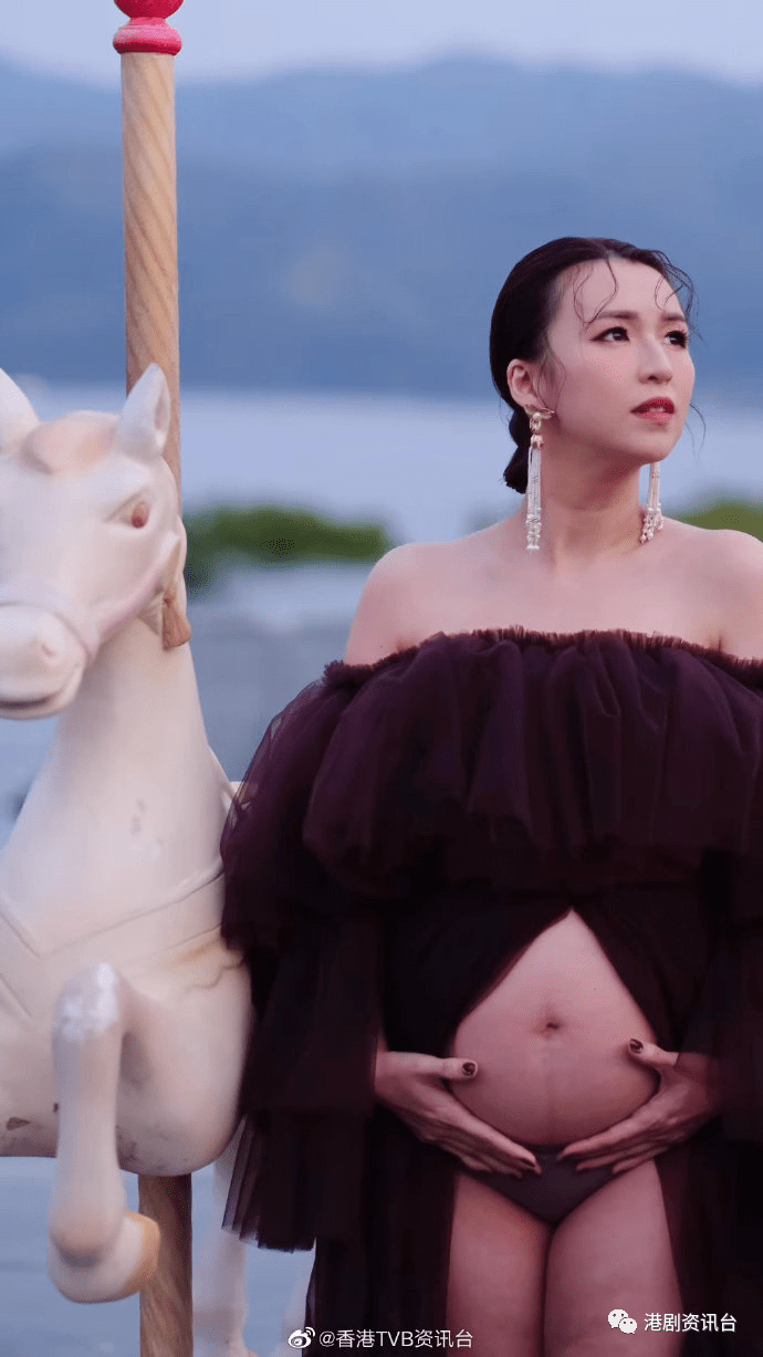 tvb女星怀孕8个月44吋巨肚!腰痛流汗抽筋睡眠超级差_孙慧雪_肚子_老公