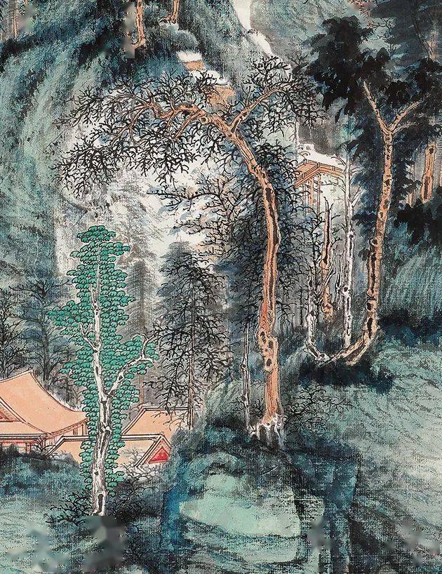 北京保利拍卖丨张大千"血战古人"巅峰巨制:《巨然晴峰图》