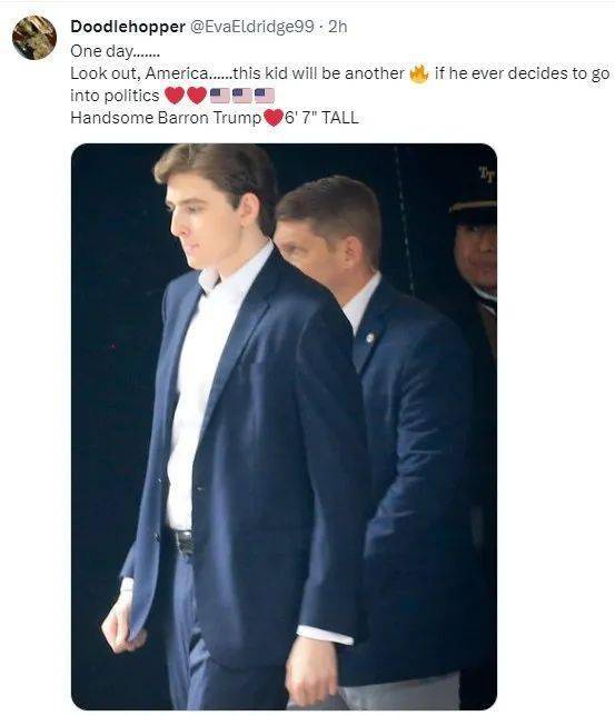 川普小儿子消失6个月后出现,私密账号疑似被扒!
