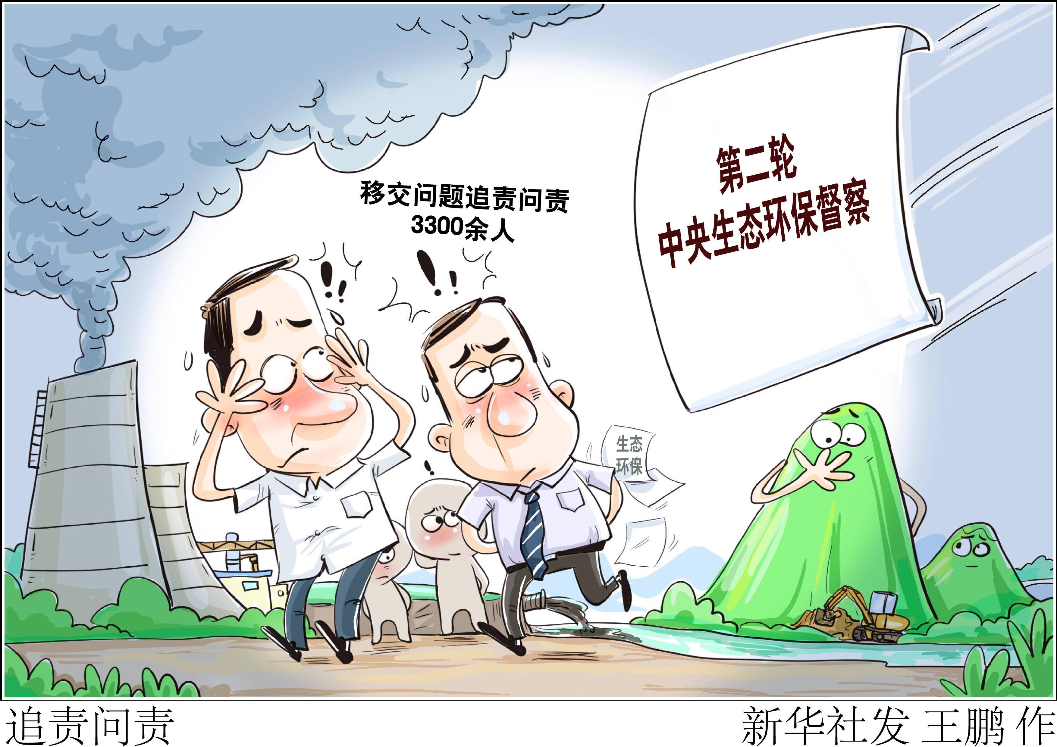 (图表·漫画)〔环境〕追责问责_新华社_督察_中央
