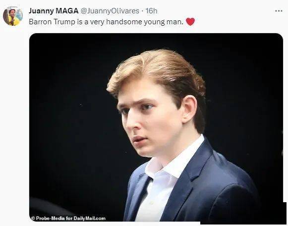 川普小儿子纽约亮相, 2米的身高惊呆众人!_巴伦_梅兰_公众