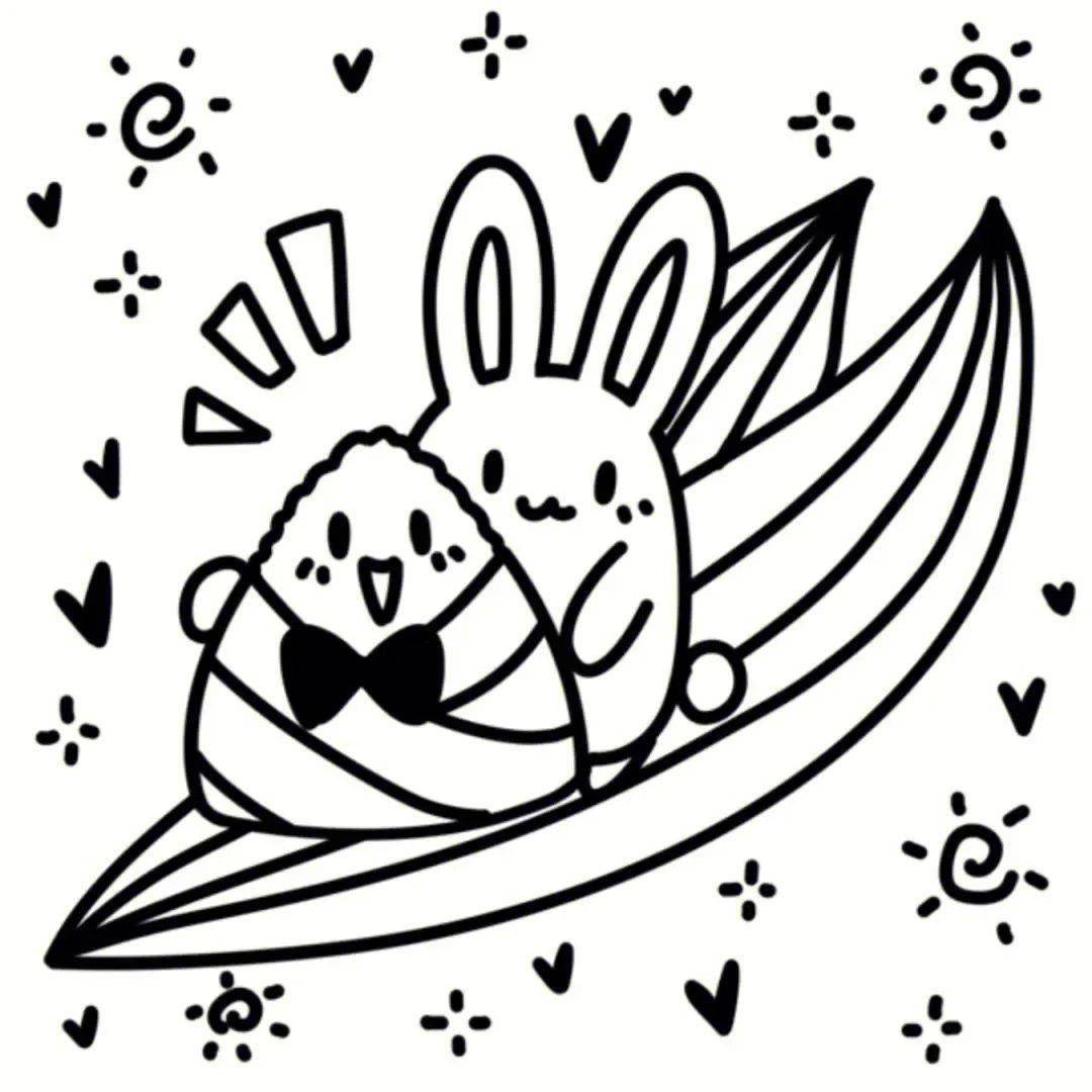 幼儿园端午节手工——涂色简笔画_综合_侵权_网络