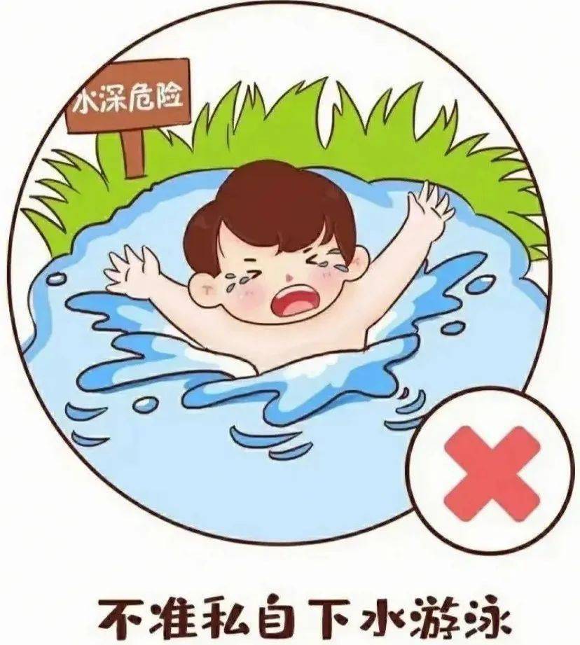 禁止下水简笔画图片