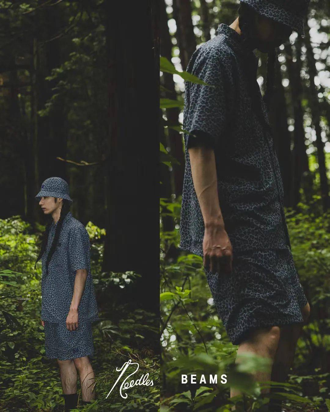 夏日衬衫升级,beams x needles pt2合作公布!_蝴蝶_灰白色_服饰