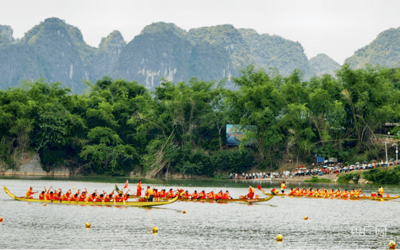 网络中国节·端午丨广西龙州:龙舟竞渡迎端午 锣鼓齐擂燃激情_参赛_上