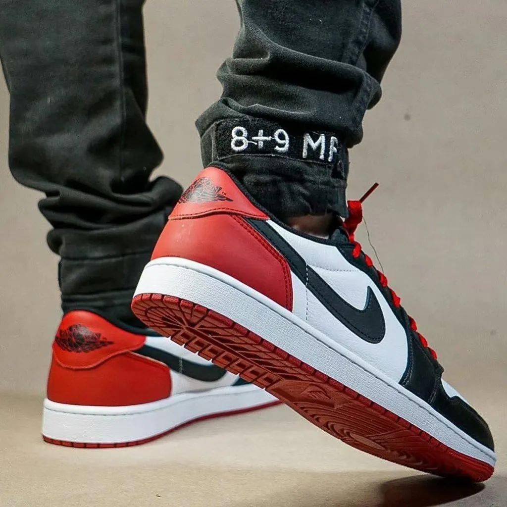 黑脚趾air jordan 1 low og "black toe"情怀来袭!_鞋子_实物