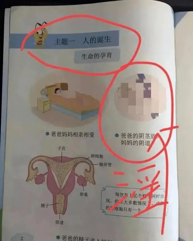 人教版新封面不雅姿势曝光:毒教材何时休?_家长_教育_孩子