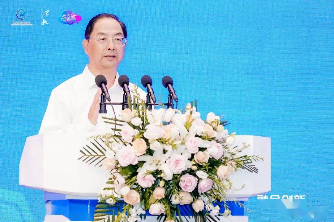 副主任王珏,江北区委常委,区政府副区长何勇,中国国际电子商务中心副