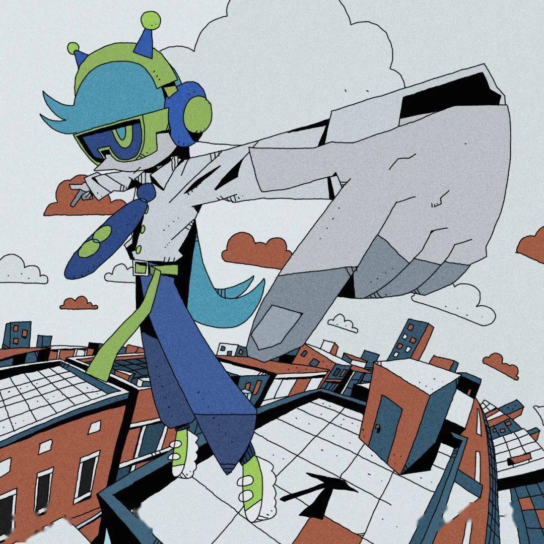 m属性大爆发!她一拳揍过来我还是爱惨_@ohuton_线条_女孩