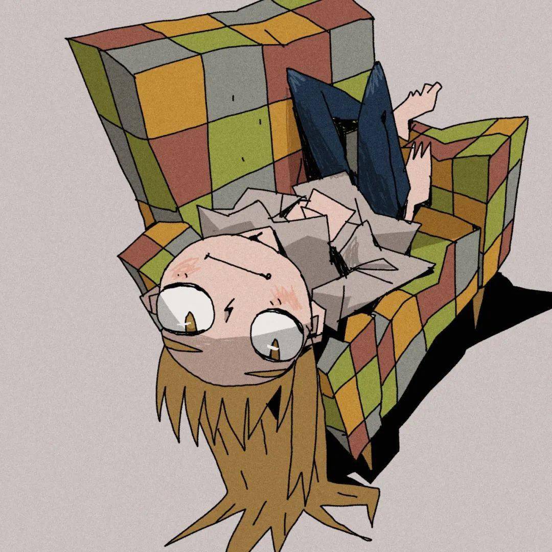 m属性大爆发!她一拳揍过来我还是爱惨_@ohuton_线条_女孩