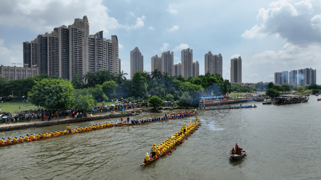 直击新塘 "龙船景"精彩现场!_龙舟_活动_东江