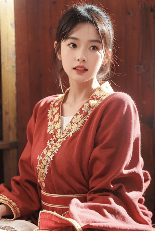 国潮汉服写真,小可爱美丽女孩国风艺术照写真图集_蝴蝶_韵味_身姿