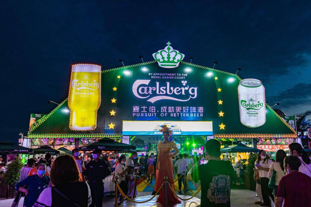 金沙滩啤酒城9个啤酒大篷邀您开怀畅饮_啤酒节_青岛_美食