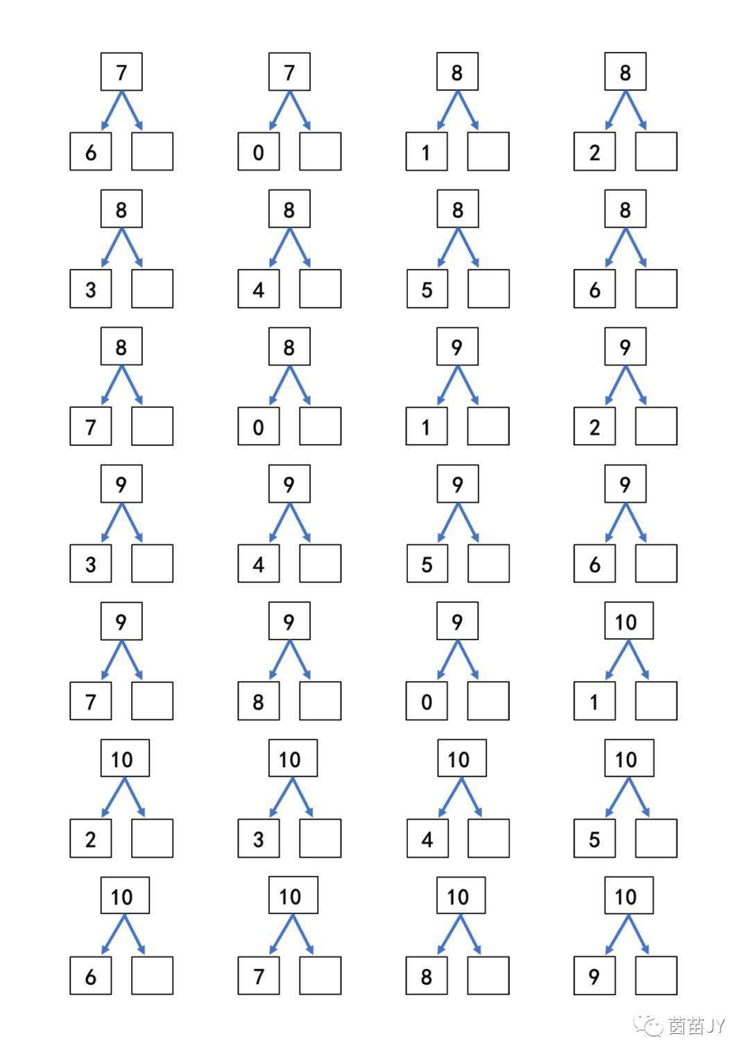 6的分合式图片图片