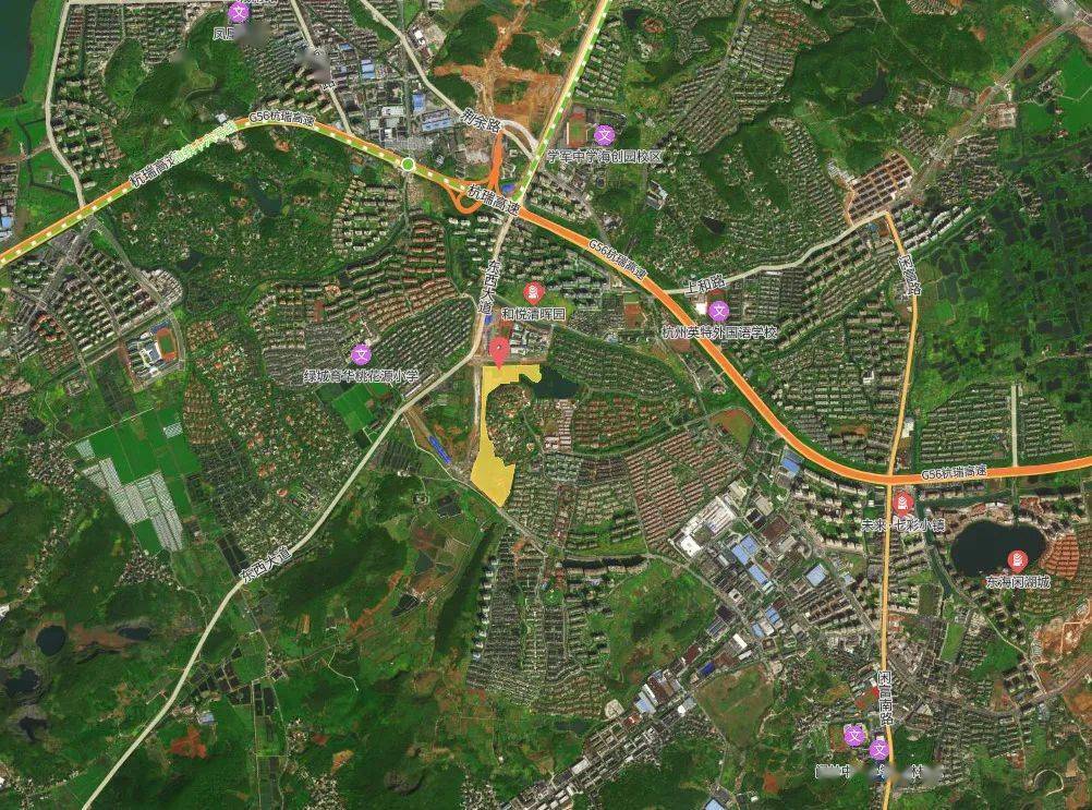 67宇诚集团余杭区闲林住宅项目公示,规划51幢叠墅_服务_地块_土地