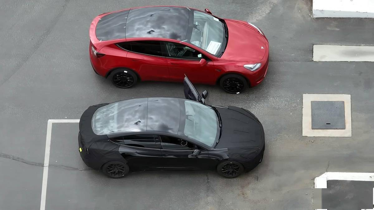 新款特斯拉Model 3上海工厂路试谍照曝光 尺寸相比现款车型有所增加